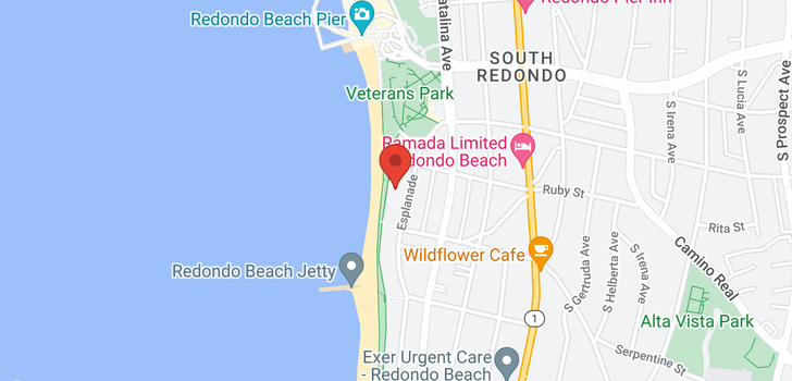 map of 555 W Esplanade Redondo Beach, CA 90277